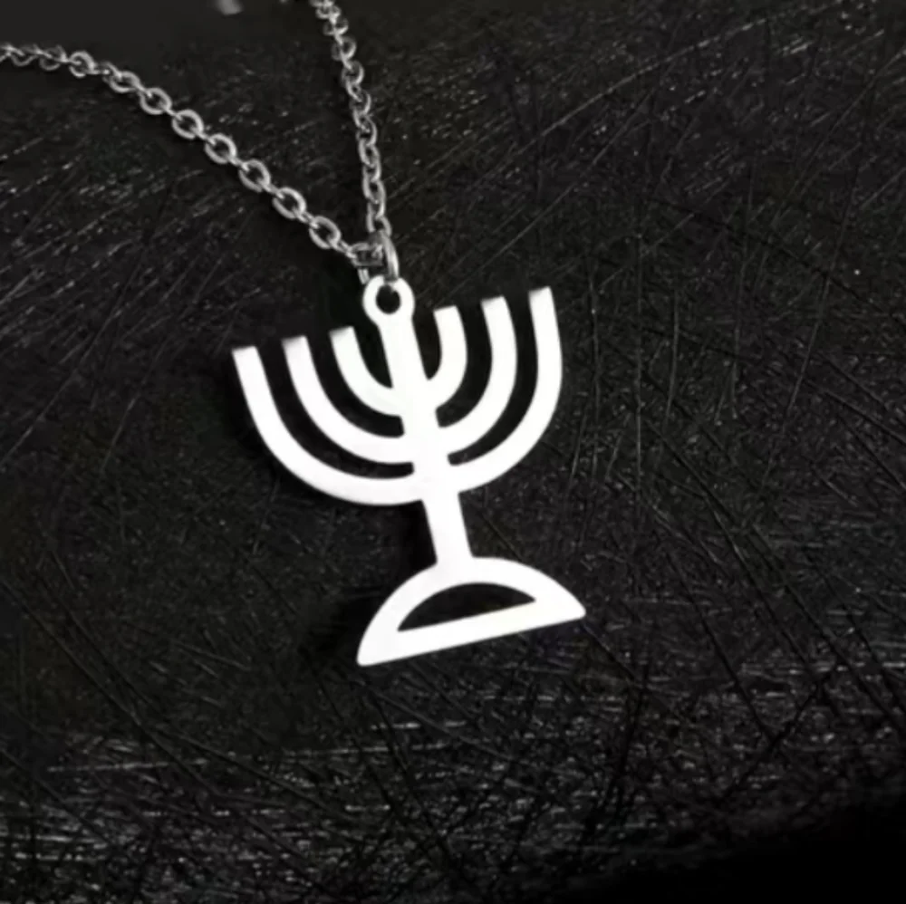 Necklace--7 Branch Menorah